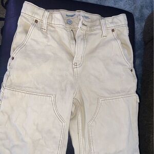 Old Navy Boys Cream Baggy Pant